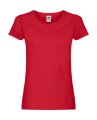 Goedkope Dames T-shirt Fruit of the Loom Lady fit 61-420-0 Red